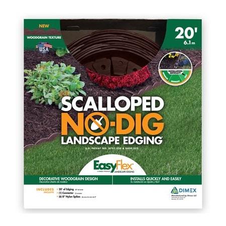 Dimex 20' BRN No Dig Edge Kit 3210BRE-20-3